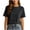 Black, variant on hotojiny Womens Summer Tops Solid Short Sleeve Casual T-Shirts Crew Neck Basic Tee Classic Fit Plain Tshirt for Every Day