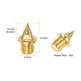 thumbnail image 2 of Track Spikes 1/4 Inch Alloy Steel Lightweight for Track Shoes, Golden, 5 Pieces, 2 of 5