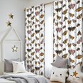 thumbnail image 5 of Butterfly Colorful Moth Pattern Insulated Teens Curtains Set Of 2, Bedroom Essentials, Toddler Room Decor 52"x84", 5 of 5