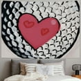 thumbnail image 2 of Orinice Heart Tapestry Wall Hanging Unique Style Graphic Tapestries Home Wall Decor Art Living Room Bedroom Apartment Farmhouse Dorm 50x40inch, 2 of 6