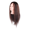thumbnail image 2 of Cabeza de entrenamiento de peluquería, cabeza de maniquí de práctica, cabeza de maniquí de cosmetología con pelo, 2 of 8