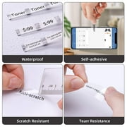 Niimbot Laminated Label Maker Tape, 0.55 x 1.18, Clear, 210 Count