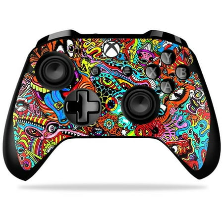 MightySkins MIXBONXCO-Acid Trippy Skin Decal Wrap for Microsoft Xbox One X Controller Sticker - Acid Trippy