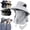 Gray, variant on Sun Protection Hat that Stops Sunburn Before It Starts, UPF 50+ Breathable Outdoor Hat with Face Cover and Neck Flap,Black