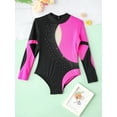 thumbnail image 6 of YONGHS Kids Girls Long Sleeve Gymnastics Leotard Ballet Athletic Bodysuit, 6 of 7