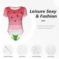 thumbnail image 4 of Fotbe Watermelon Body de Mujer con Cuello Redondo y Mangas Cortas, Sin Mangas Ajustado, Suave, Cómodo y Básico-Medium, 4 of 7