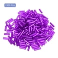 thumbnail image 3 of Uxcell 1300 Paquete de Cuentas de Vidrio Bugle, 6x1.7mm Tubo Mini Cuentas Espaciadoras de Vidrio Sueltas para DIY (Púrpura Profundo), 3 of 6