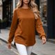 thumbnail image 5 of Neewe Women's Plain Casual Long sleeves Sweatshirt Tops Basic Loose Fit Lightweight Tunic Pullover, 5 of 7