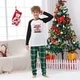 thumbnail image 4 of Green Plaid Family Christmas Pajamas On the Naughty List and I Regret Nothing Theme, Sizes NB to 6XL with Pet Outfit, 4 of 7