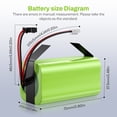 thumbnail image 2 of 14.4V 5000mAh Replacement Battery for Shark Ion Robot RVBAT850 RVBAT700 - Compatible with RV750 RV850 R75 R85 RV720 RV1000S RV101AE RV700_N RV720_N, 2-in-1 Connector, 2 of 10