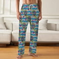 thumbnail image 2 of PRIYAL Mens PJ Pajama Pants Tennis Racket Bow Tie Bottoms Lounge Pants Sleepwear, 2 of 5