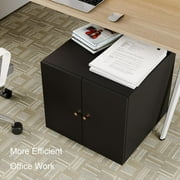 Marcree Modern Durable Metal Printer Stand with Storage, Small Rolling Workstation for Home Office