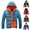 Blue, variant on AXXD Winter Coats For Men,Men's Fashion Casual Autumn And Winter Color Contrast Thick Hooded Cotton Jacket