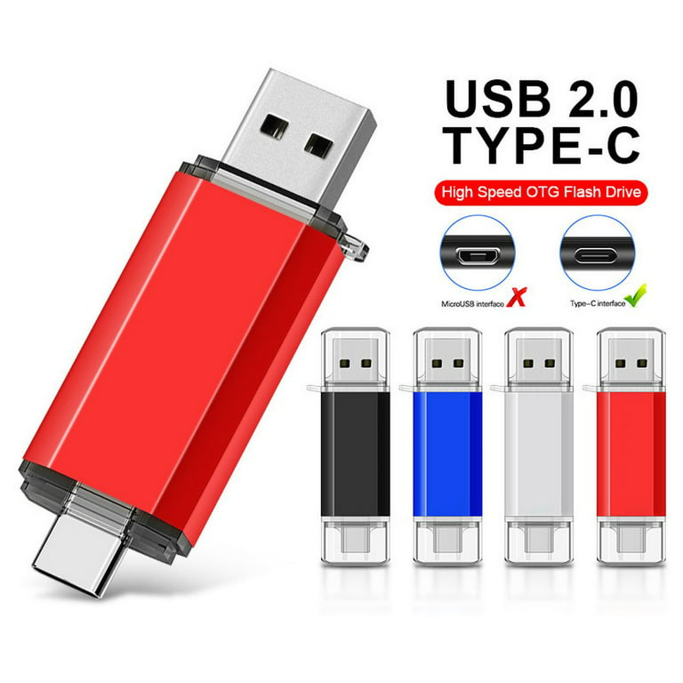 For iPhone ios Samsung OTG Flash Drive Memory Stick USB Pendrive Type-C  Adapter