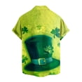 thumbnail image 5 of Midsumdr Mens Shirts St. Patrick's Day Printed Hawaiian Shirt Casual Short Sleeve Turndown Collar Button Down Beach Shirts with Pockets, 5 of 5