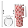thumbnail image 4 of KLL Strawberries Print 40oz Stainless Steel Insulated Car Cup Coffee Mug with Spillproof Lid - Keep Your Drink Hot or Cold on the Go, 4 of 8