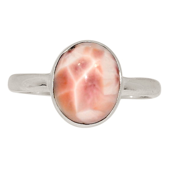 Natural Natrolite 925 Sterling Silver Ring Jewelry s.9 ALLR-29465