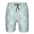thumbnail image 4 of Naloa Playing Rabbit Men's Beach Shorts, Surfing shorts, Swim trunks, Quick Dry Swim Trunks for Surfing Beach Fun - Small, 4 of 9