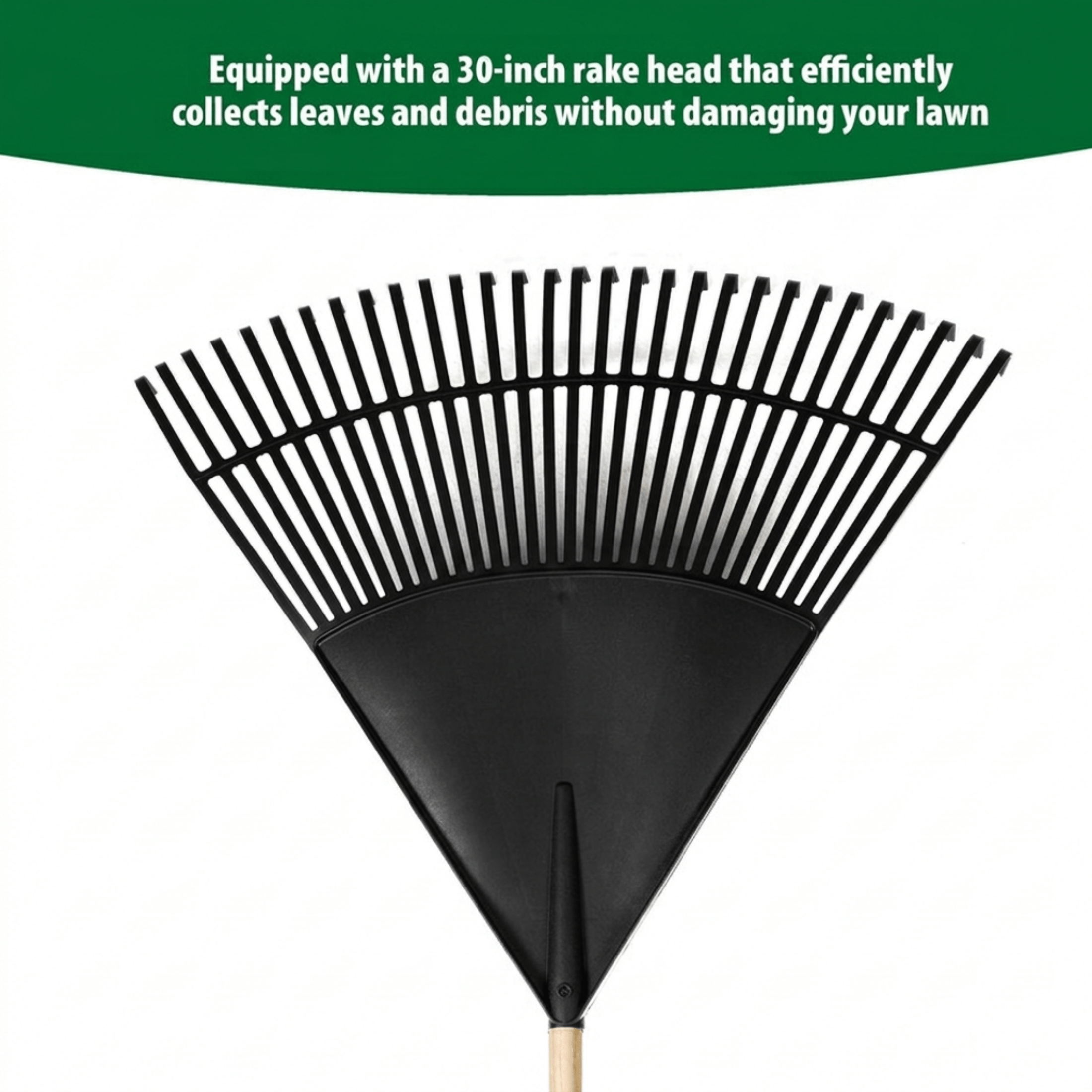 Expert Gardener 30-Inch Wood Leaf Rake photo 4