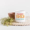 thumbnail image 2 of Classic 1963 Limited Edition, Birth Year or Birthday, White 11oz Ceramic Mug, 2 of 5