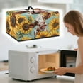 thumbnail image 3 of FOR U DESIGNS Cow Sunflower Pattern Microwave Oven Dust Cover Portable Microwave Oven Folding Covers Stain Resistant Small Appliance Covers (20.9" W x 15.7" D x 12.4" H)-L, 3 of 8