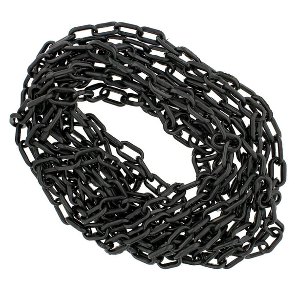 BISupply Plastic Chain Links Crowd Control Halloween Chain Black 25