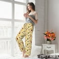 thumbnail image 5 of Cauagu Tropical Fruits Pajama Pants for Women Loose Fit Wide Leg Trouser Pants Casual Elastic Waist Drawstring Lounge Pants, 5 of 6