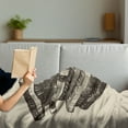 thumbnail image 3 of Books Soft Flannel Fleece Blanket, Vintage Stack of Old Books Pile Text Books Reading Hand Drawn Sketch Print, Cozy Plush for Indoor and Outdoor Use, 50" x 60", Beige and Dark Brown, by Ambesonne, 3 of 5