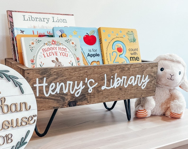 Nursery Book Bin Modern bookcase nursery bookshelf childrens