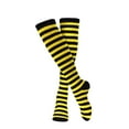 thumbnail image 4 of Dress-Up-America Knee High Socks Striped Socks for Kids - Costume & Everyday Wear -  Yellow & Black, 4 of 8