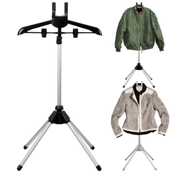 AEVXKHI Telescopic Garment Steamer Rack Stand, Height Adjustable Garment Steamer Clothes Rack, Cloth Steam Rack for Home Steam Ironing, Foldable Standing Garment Hanger for Steaming Clothes