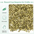thumbnail image 2 of Uxcell 6000-Pack Loose Sequins, 4 mm Round Cup Sequins Paillettes for DIY Projects/Sewing [Light Gold, Silver], 2 of 6