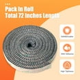 thumbnail image 6 of Wood Stove Gaske, Self Adhesive Flat Gasket for Stoves and Fireplaces, 5/8" Width, 1/4" Thick, 72" Length, High Temperature Fiberglass Flat Gasket Tape, 6 of 7