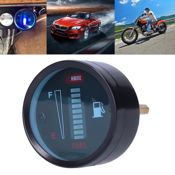 Pantalla De Combustible, Indicador De Combustible DC 12V, Negro Para Motocicleta Automática