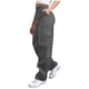 thumbnail image 1 of Pantalones de Cintura Elástica para Mujeres Color Sólido Pantalones de Cintura Alta de Longitud Completa con Bolsillos, 1 of 7