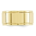 thumbnail image 2 of 10k Yellow Gold 10mm Engravable Flat with Step Edge Band, 2 of 4
