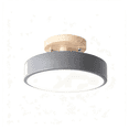 thumbnail image 1 of Matsuzay La cautivadora luz de techo rosa brinda calidez Espacios acogedores con elegante montaje empotrado de madera Iluminación y accesorios gris, luz tricolor, 1 of 6