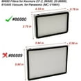 thumbnail image 2 of 4Pack HEPA Filters for Kenmore EF-2, 86880, 20-86880, 610445, for Panasonic (MC-V194H), 2 of 5