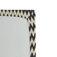 thumbnail image 3 of Ambesonne Chevron Fitted Sheet, Narrow Sharp Zigzags, Queen Size, Dark Blue Cream, 3 of 3