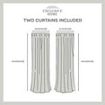thumbnail image 3 of Exclusive Home Academy Total Blackout Grommet Top Curtain Panel Pair, 52"x84", Black, 3 of 7