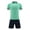 Green-A, variant on Kids Soccer Jerseys Boys Girls Mesh Team Training School Uniforms 2PC Athletic Shirt and Shorts Set Football Jersey Outfit Purple-A