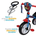 thumbnail image 3 of Triciclo Apache Spiderman Grande Deluxe con Barra de Empuje Rojo, 3 of 4