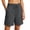 05-Dark Gray, variant on Women's Paperbag Waist Drawstring Shorts Casual Pull-On Shorts with Pockets Summer Cotton Linen Shorts