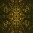 thumbnail image 1 of Ahgly Company Indoor Square Patterned Dark Bronze Brown Area Rugs, 5' Square, 1 of 6