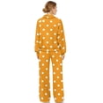 thumbnail image 2 of Yuyamidu Women's Tracksuits Matching Sweatsuit Yellow Polka Dot Loungewear Lounge Sets 2 Piece Outfits Drawstring Pullover Sweatshirt Wide Leg Sweatpants with Pocket Yoga Golf Sport Tops Bottoms Set, 2 of 7