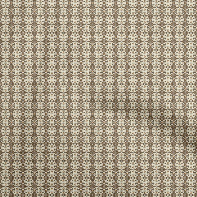 oneOone Rayon Light Beige Fabric Asian Kilim Sewing Craft Projects Fabric Prints By Yard 56 Inch Wide