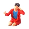 thumbnail image 1 of Conductor Muñeca 1:64 Diseño Decoración Foto Prop Juguete Escala S Hold Head Mujeres Rojo Sunnimix, 1 of 7