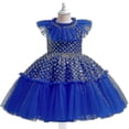 thumbnail image 1 of Vestido de lentejuelas para niñas Vestidos de princesa Vestido de tutú de encaje para niños-n, 1 of 5