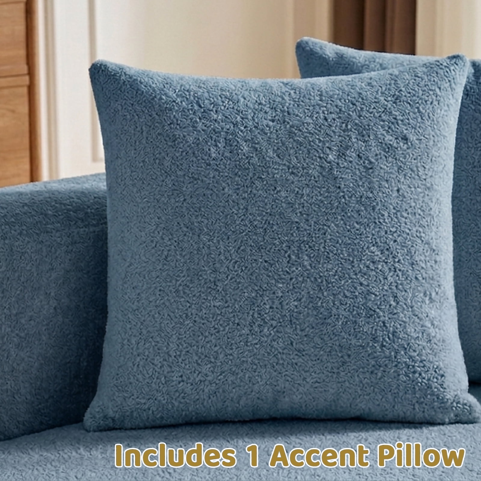 93" Curved Chenille Cloud Couch, No Assembly Boneless Compression Sofa with 28" Deep Seat and 4 Throw Pillows, 4 Seater for Living Room