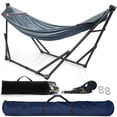 thumbnail image 1 of Tranquillo 600lb Capacity 2 Persons 2 Hammocks Included/Foldable Portable Hammocks with Stand, Tree Straps, Carry Bags for Garden Camping, 1 of 5